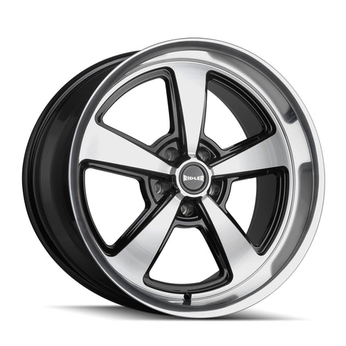 652 RIDLER 652 Gloss Black with Diamond Cut FACE & Lip 18X8 5-120.65 0MM 83.82MM