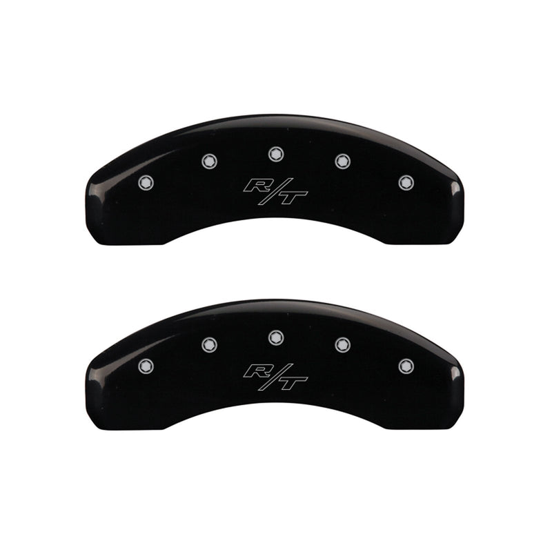 Dodge Caliper Covers MGP Caliper Covers 12088Sclrbk: Black, Challenger (Cursive) / Rt 4 Pack