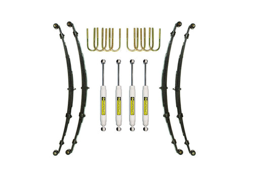 SUPERLIFT SUSPENSION RealTruck 4" Lift Kit for Jeep CJ | Complete Lift Kit with Front & Rear Shadow Series Shocks | K712 | Fits 1955-1975 Jeep CJ Series / M38A1