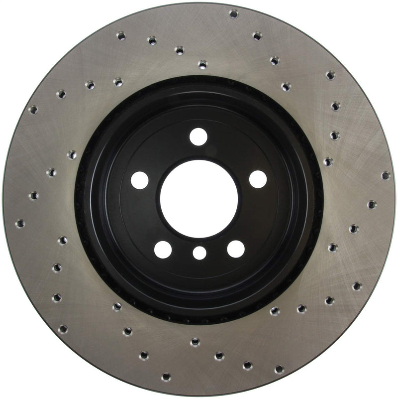 StopTech Sport 128.34133R Cross Drilled Brake Rotor (Rear Right), 1 Pack