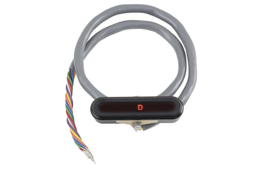 Black Aluminum LED Horizontal Dash Indicator Bezel Lokar XCIND-1702