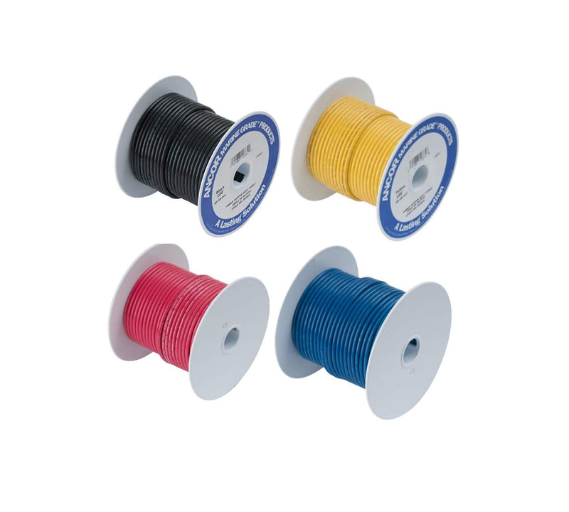 100810 Ancor Tinned Copper Wire, 18 AWG (0.8mm2), Red - 100ft