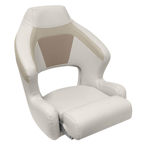 Premier Series Wise BM3338-1066 XL Bucket Seat with Flip Up Bolster, Stone/Mocha Java/Khaki