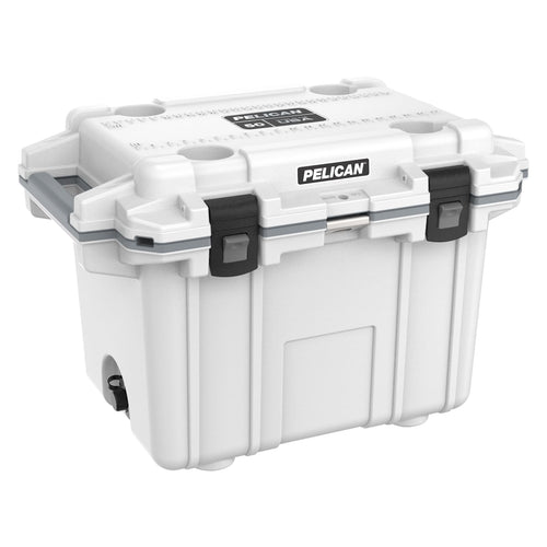 50 Quart Pelican Elite Cooler (White/Gray)