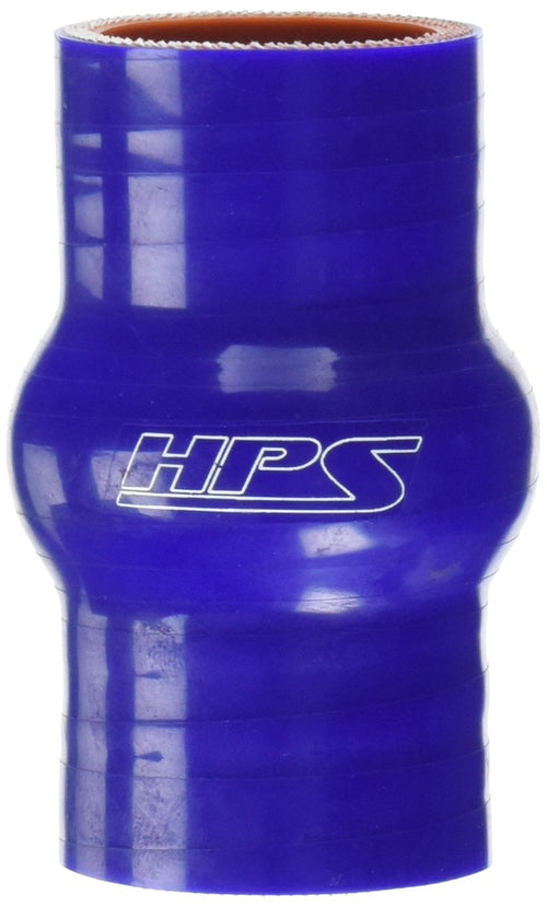HPS Silicone HTSHC-125-BLUE High Temperature 4-ply Reinforced Straight Hump Coupler Hose, 100 PSI Maximum Pressure, 3" Length, 1-1/4" ID, Blue