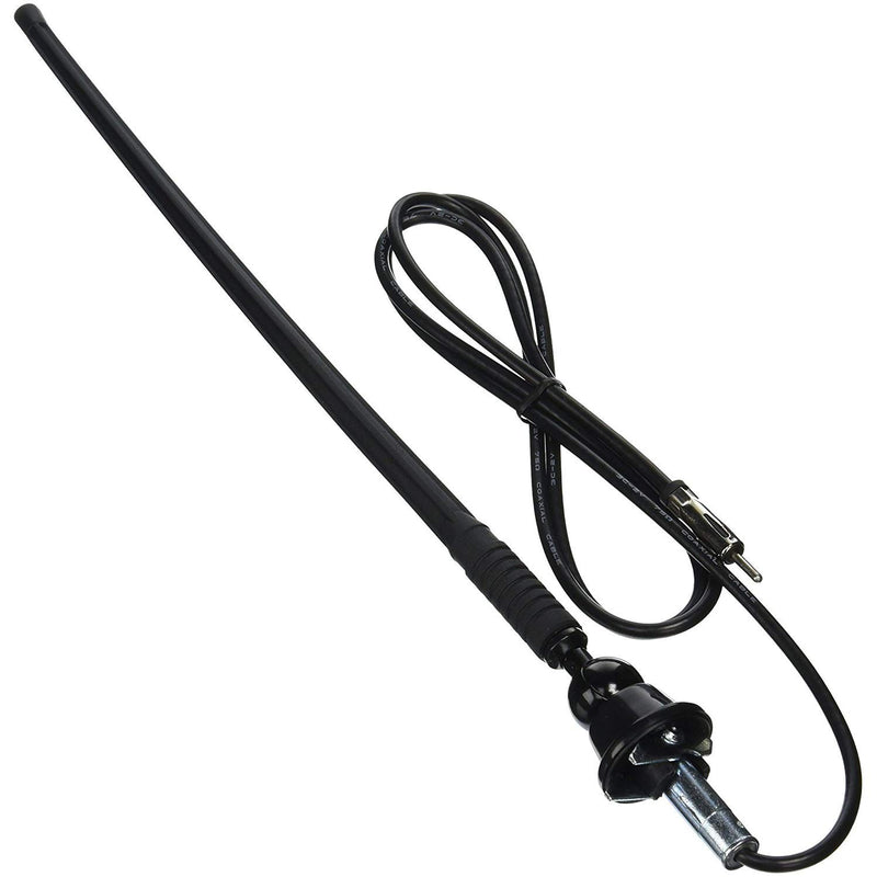 Top Mount Jensen 1181067 AM/FM Rubber Radio Antenna; 90 Degree Adjustable Angle; 10" Rubber Mast with 60" Cable