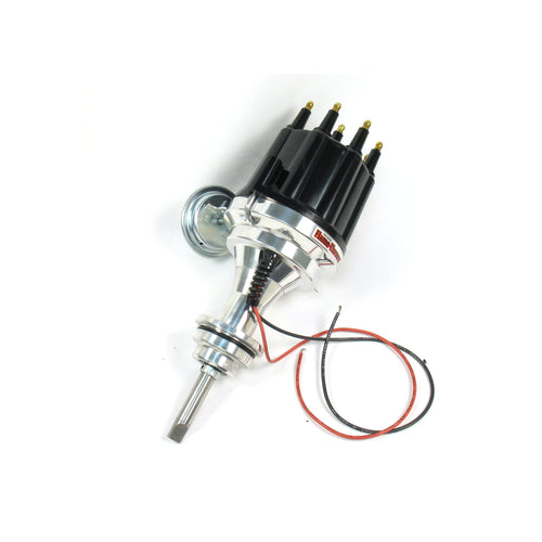 Pertronix D7142710 Flame-Thrower Black Male Cap Vacuum Advance Billet Electronic Distributor with Ignitor III Technology for Chrysler/Dodge/Plymouth 383-400