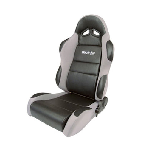 Gray ProCar by Scat 80-1605-62R Vinyl/Velour Sportsman Right Racing Seat