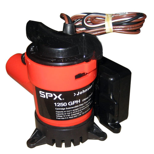 Ultima Combo Pump Johnson Pump 1250 GPH 1-1/8" Hose 12 Volts