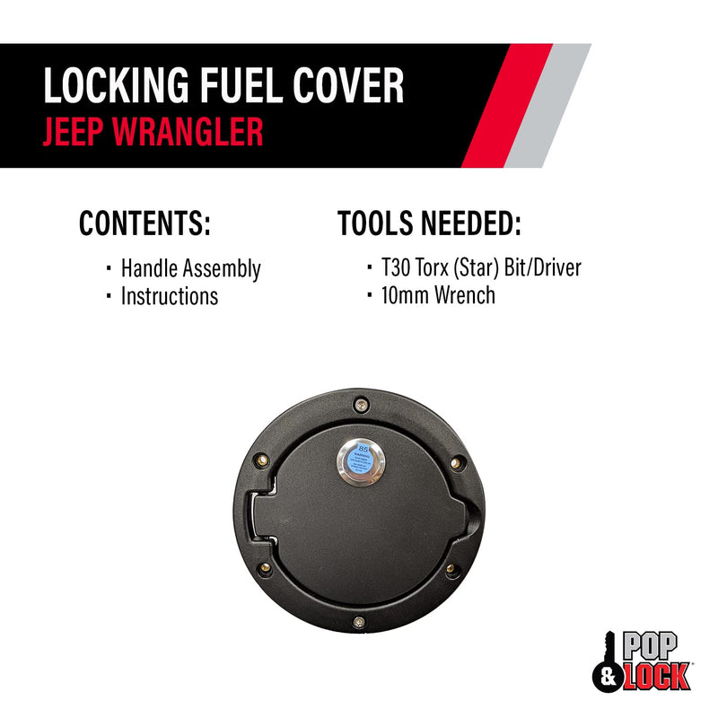 Locking Fuel Cover Pop N Lock W/Bolt Technology 2007-2018