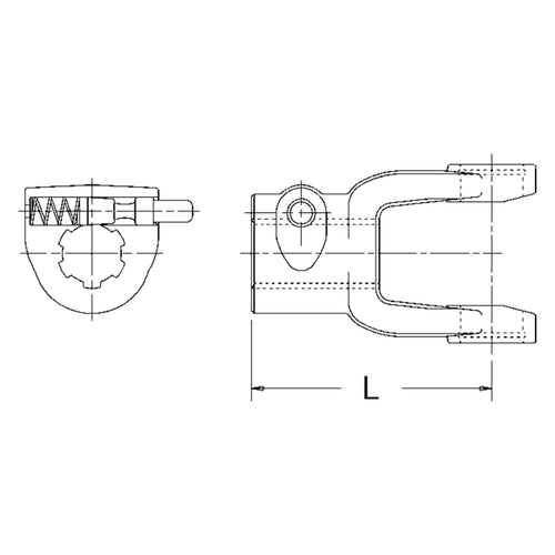 22-2312 Neapco Power Take Off Quick Disconnect Yoke