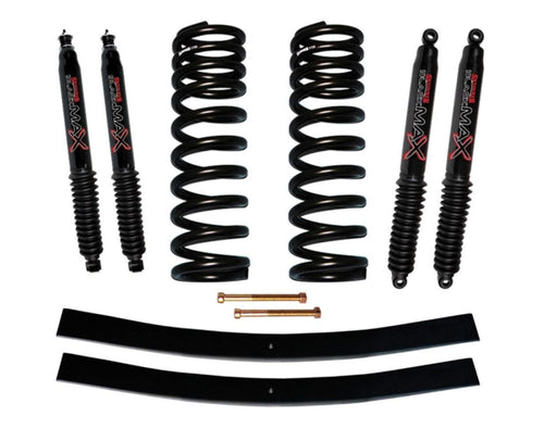 Skyjacker Suspension Lift Kit 172EBK-B w/Shock Black MAX Shocks 1.5-2 in. Lift Incl. Front Coil Springs Rear Add-A-Leafs