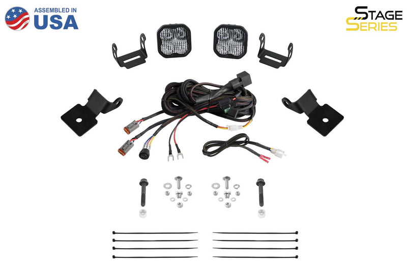 Stage Series Diode Dynamics A-Pillar Pod Kit compatible with Polaris RZR Pro 2020-2023, SS3 Sport White Combo