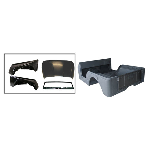 12001.16 | Omix-Ada | Body Tub Kit, Reproduction, Steel | OE Reference: 5461335K | Fits 1976-1983 Jeep CJ5