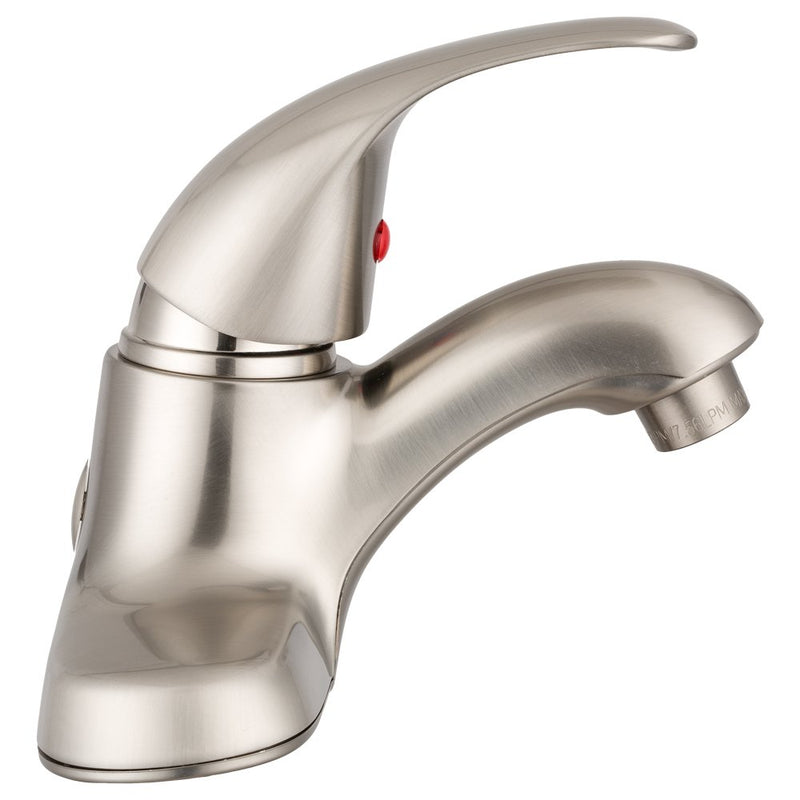 RV Bathroom Faucet Dura Faucet DF-NML210-SN Single Lever (Brushed Satin Nickel)