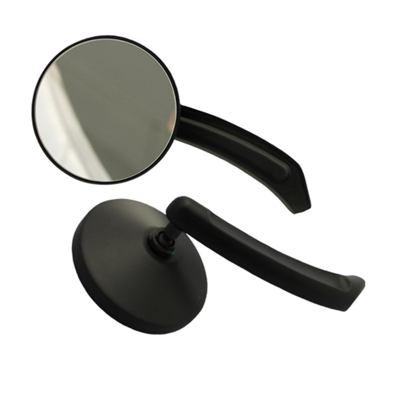 Black Motorcycle CIPA 01931 Small Round Mirror Kit