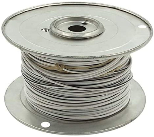 18 Ga Install Bay US GPT All Copper Primary Wire White w/Black Trace