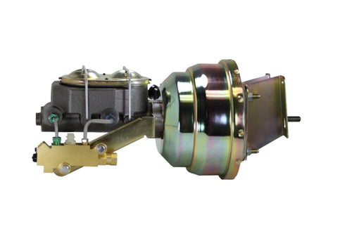 Compact-10 Series Leed Brakes 8 Inch Dual Power Booster Kit With Disc/Drum Valve Zinc Plated