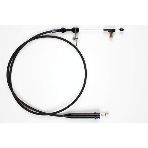 Kickdown Cable Kit Lokar XKD-2200RHT with Black Stainless Steel Housing and Black Aluminum Fittings for GM 2004R Transmission