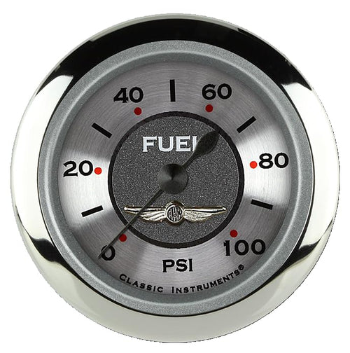 AW146SRC Classic Instruments All American 2 1/8" Fuel Pressure Gauge 100 PSI Electric