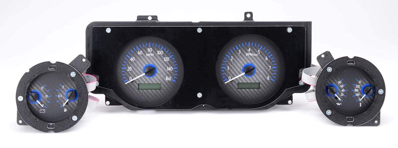 Carbon Fiber 1969 Ford Mustang VHX System - Blue Display