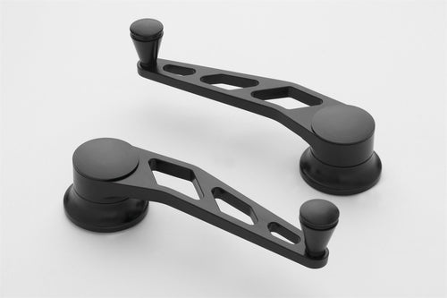 Black Billet Aluminum Lokar XIDH-2016 Window Crank for Ford - Pair