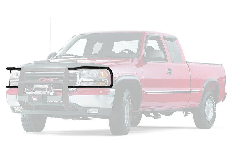 30146 WARN Trans4mer Headlamp Brush Guard, Black
