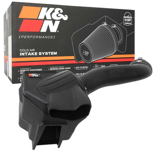 Cold Air Intake System K&N: High-Flow Air Filter, Increase Performance & Towing: Compatible with 2020-2025 Ford: F250,F350, 63-2613
