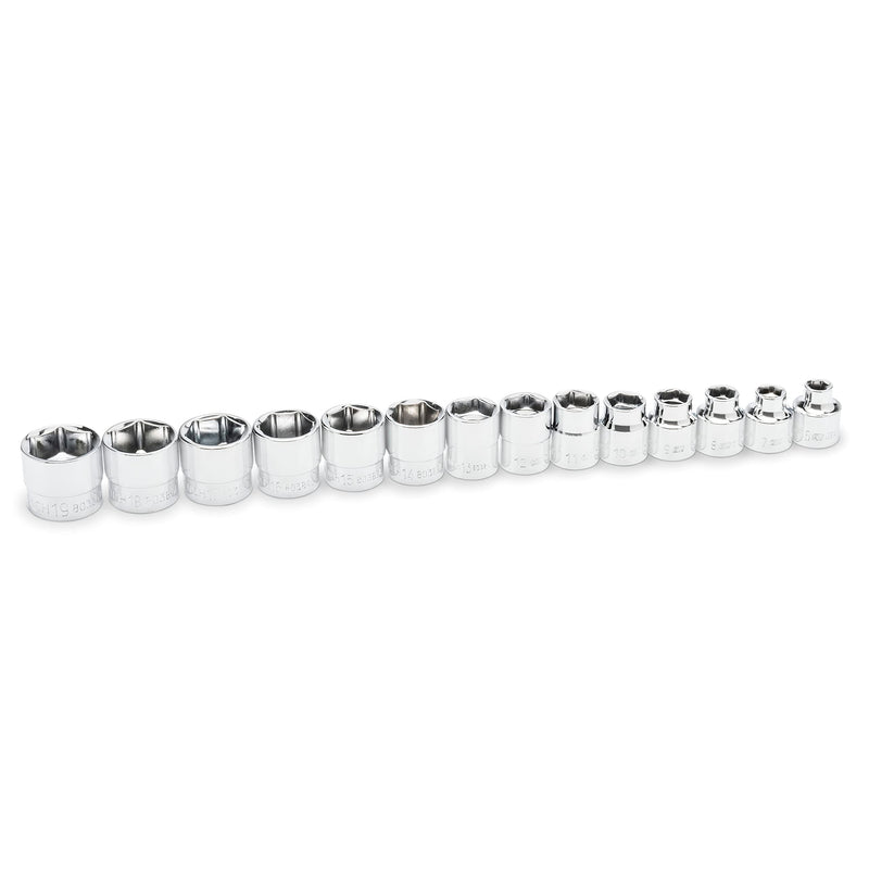 14 Piece GEARWRENCH 3/8" Drive 6 Point MM Stubby Socket Set - 81396