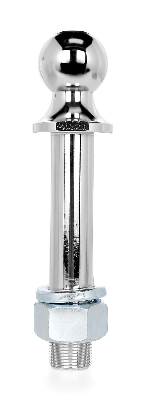 Chrome Eaz-Lift Hitch Ball | Allows for Easy Installation with a 6000 lb. Rating | Can be Used with The R3 Recurve Hitch | 2" Ball and 6-5/8" Shank with 1-1/4" diamater (48759)