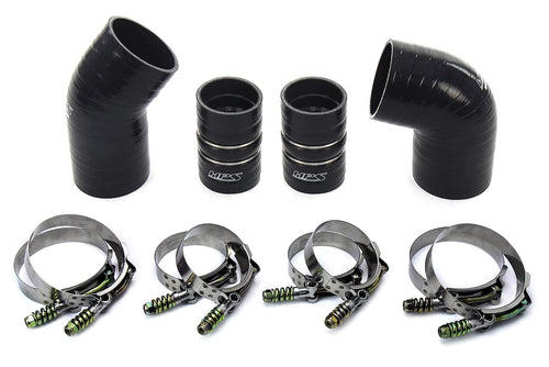 HPS Performance Black Ultra High Temp Reinforced Silicone Hose Boots Kit Intercooler Compatible for 2004.5-2005 Chevy Silverado GMC Sierra 2500 3500 HD 6.6L Duramax LLY Diesel, 57-1574-BLK