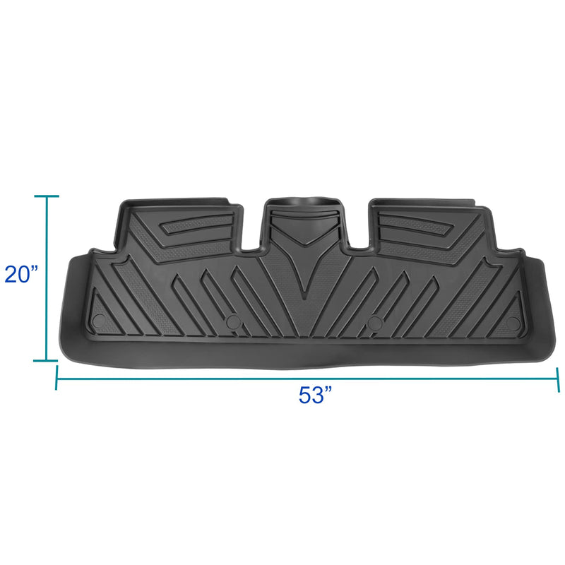 All-Weather TPE Rubber Floor Liners Mats Spec-D Tuning Compatible with 2017-2022 Tesla Model 3, 3PC