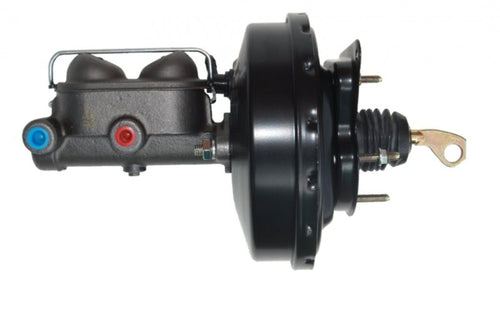 9 Inch LEED BRAKES Power Brake Booster With Bracket, 1 Inch Bore Master Cylinder Drum/Drum (Black)