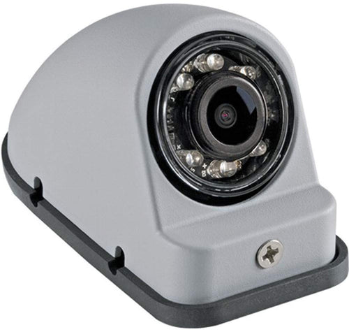 VCMS50RGP Voyager Color CMOS IR LED Right Side Camera, Gray Primer Color, 1/4" Sensor, Built-in Microphone, NTSC Video Output Signal Format, Mirror (Reversed) Image Orientation, 12V Power, Waterproof
