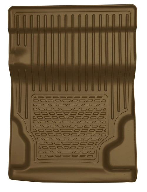 Weatherbeater Husky Liners | Fits 2011-2014 Cadillac Escalade/Chevrolet Tahoe/GMC Yukon w/ 2nd Row Bucket Seat, Walkway Liner - Tan | 81253