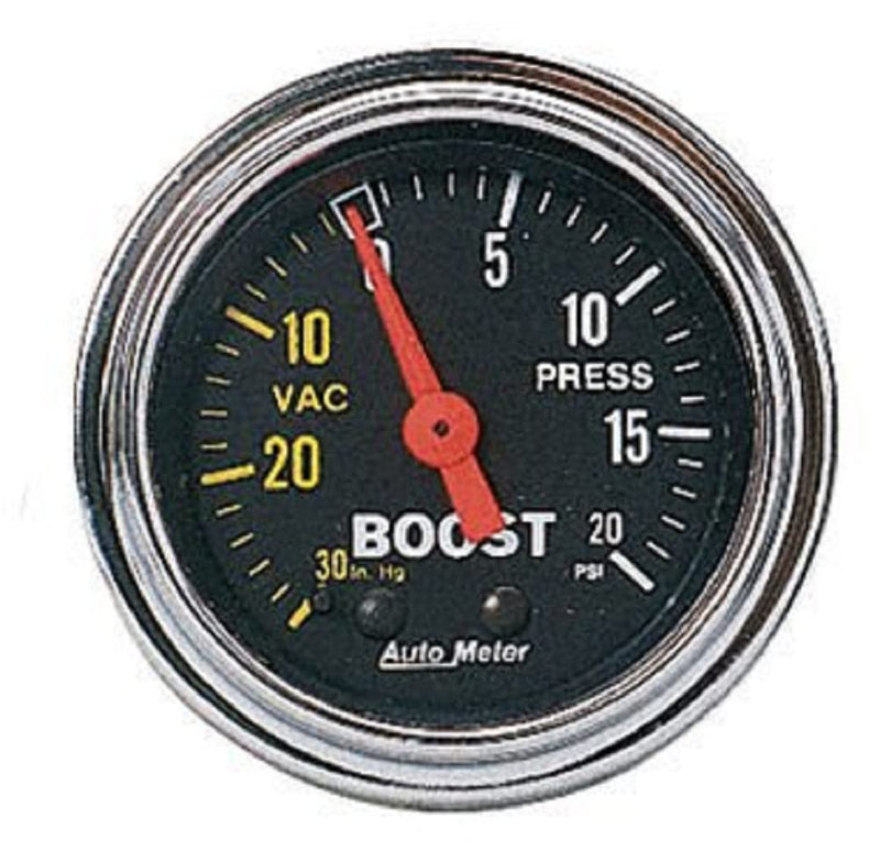 Auto Meter Mechanical Boost/Vacuum Gauge 2401 Traditional Chrome