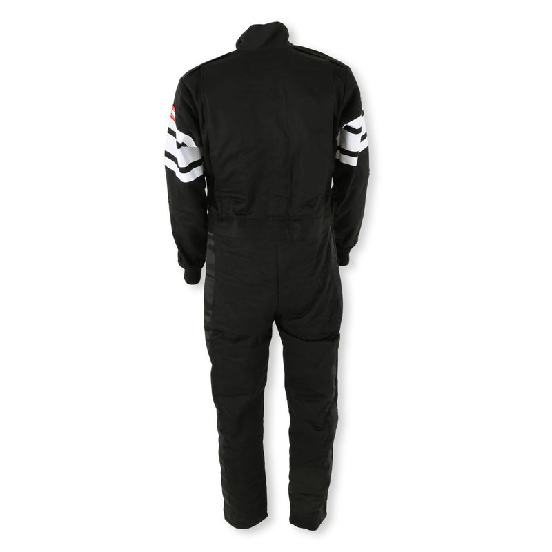 RaceQuip One Piece Racing Driver Fire Suit Multi Layer SFI 3.2A/ 5 Black 3X-Large 120008