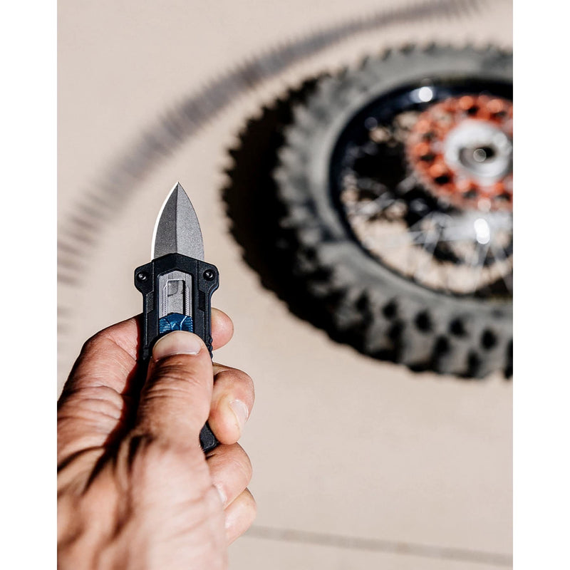 Kershaw EDC Kapsule Pocket Knife, 1.9" Spear Point Blade, Manual Opening, Sliding Button Lock, Black