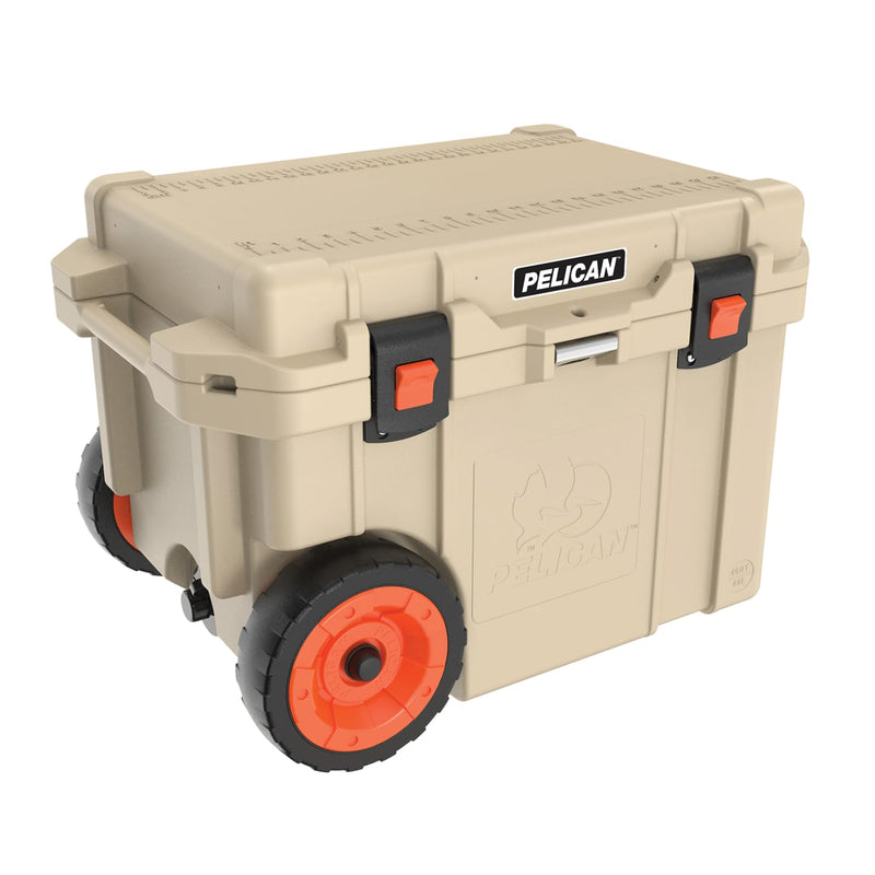 45 Quart Pelican Elite Cooler with Wheels (Tan)