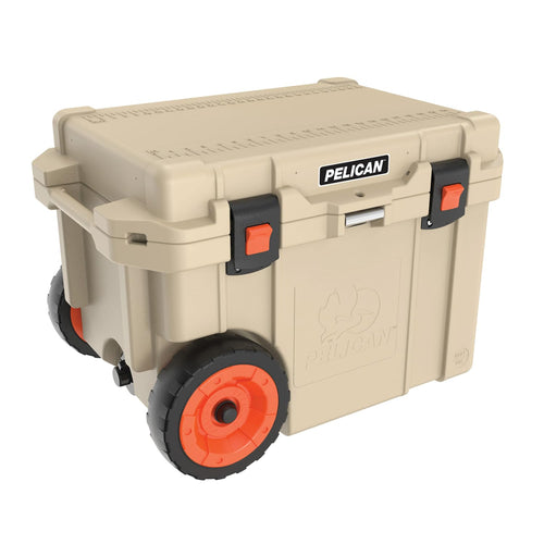 45 Quart Pelican Elite Cooler with Wheels (Tan)