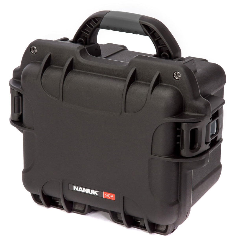 Black Nanuk 908 Waterproof Hard Case with Foam Insert