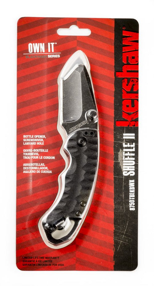 Kershaw Shuffle II Blackwash Knife 8750TBLKBWX in Clam Packaging