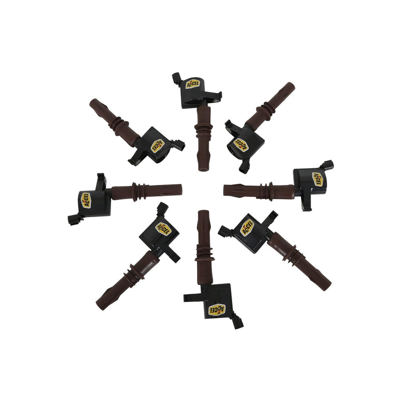 SuperCoil ACCEL 140033EK-8 Ignition Coil - Black, 8-Pack