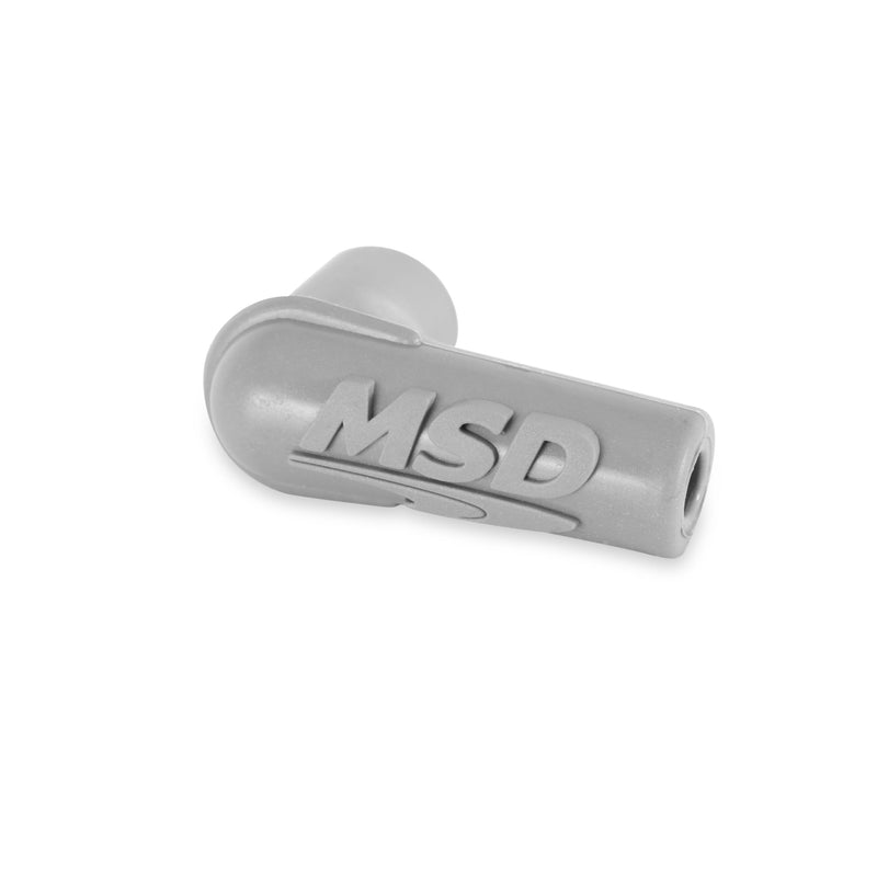 MSD 90° 34515: Spark Plug Boot, Gray Silicone, 100each