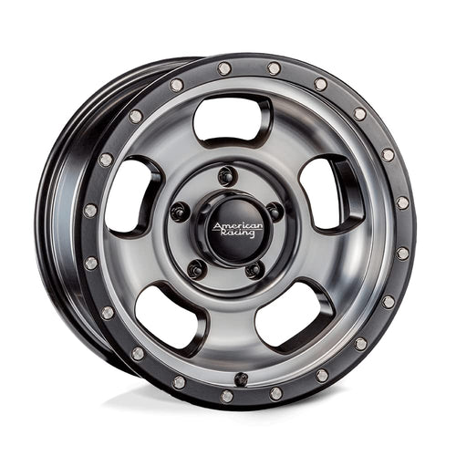 AR969 17X8.5 American Racing 6X5.5 S-BLK MACH 25MM - AR96978560525
