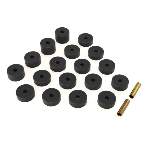 Body Mount Kit, Rugged Ridge Black | 1-109BL | Fits 1974-1975 Jeep CJ-5