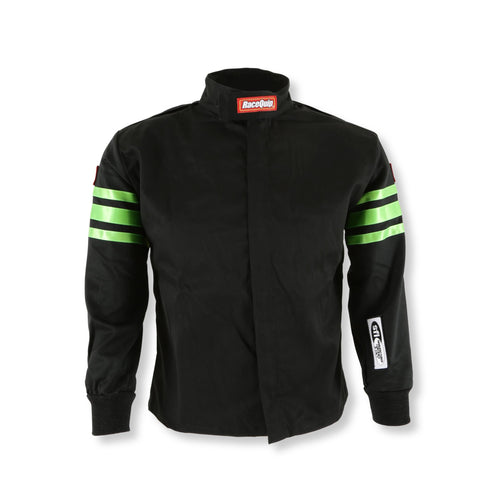 Pro-1 Driving Jacket RaceQuip - SFI 3.2A/1 - Green Trim - Youth Large