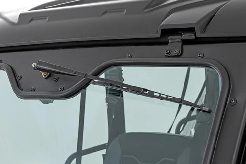 12V UTV Powered Rough Country Wiper with Washer Tank - 1L Reservoir, Washer Nozzle, Built-in On/Off Switch, 16-inch Wiper Blade