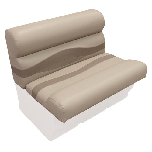Premier Series Wise BM1144-1749 Pontoon 36" Bench Seat Cushion Set, Mocha Java/Café/Mushroom