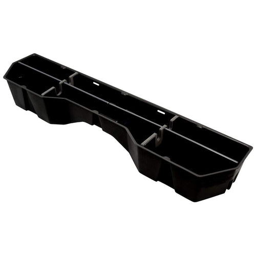 Du Ha Under Seat Storage | Black Heavy-Duty Back Seat Multi Tool Organizer fits 2004-2024 Nissan Titan King Cab & Crew Cab, Includes 2-Piece Dividers | 40012
